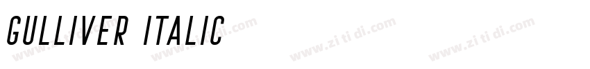 Gulliver Italic字体转换